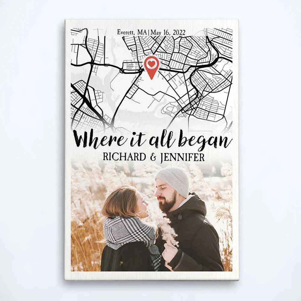 Personalized Canvas - "Where it all began" - CustomLove