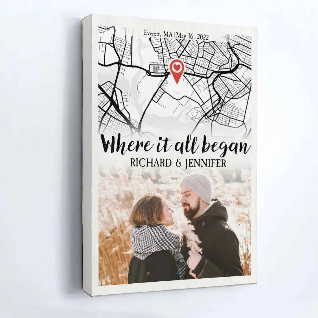 Personalized Canvas - "Where it all began" - CustomLove