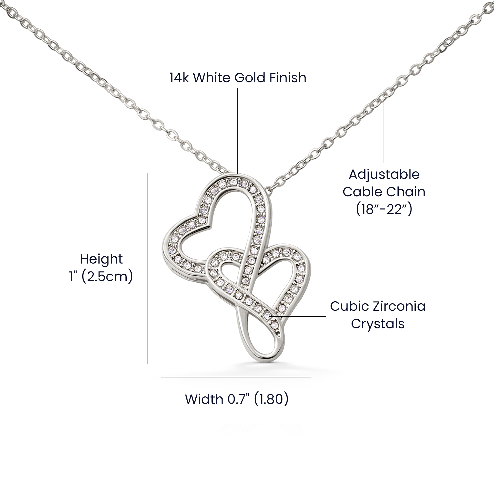 Infinity love necklace