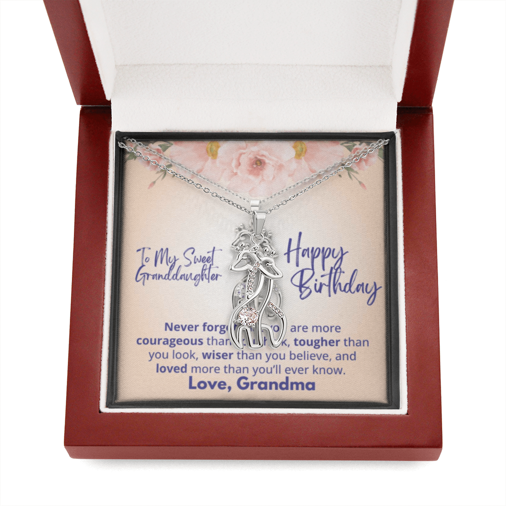 Gifraffe Necklace To Granddaughter