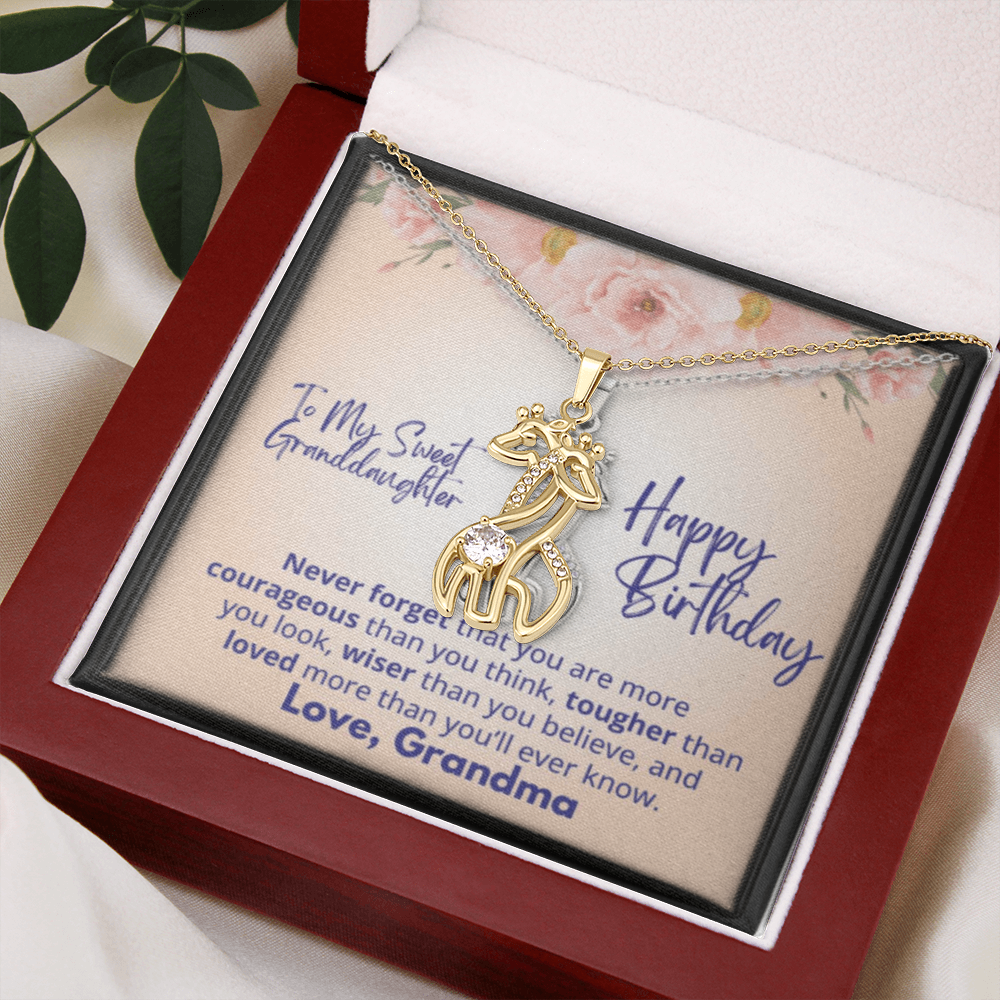 Gifraffe Necklace To Granddaughter