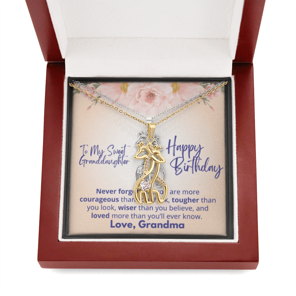 Gifraffe Necklace To Granddaughter
