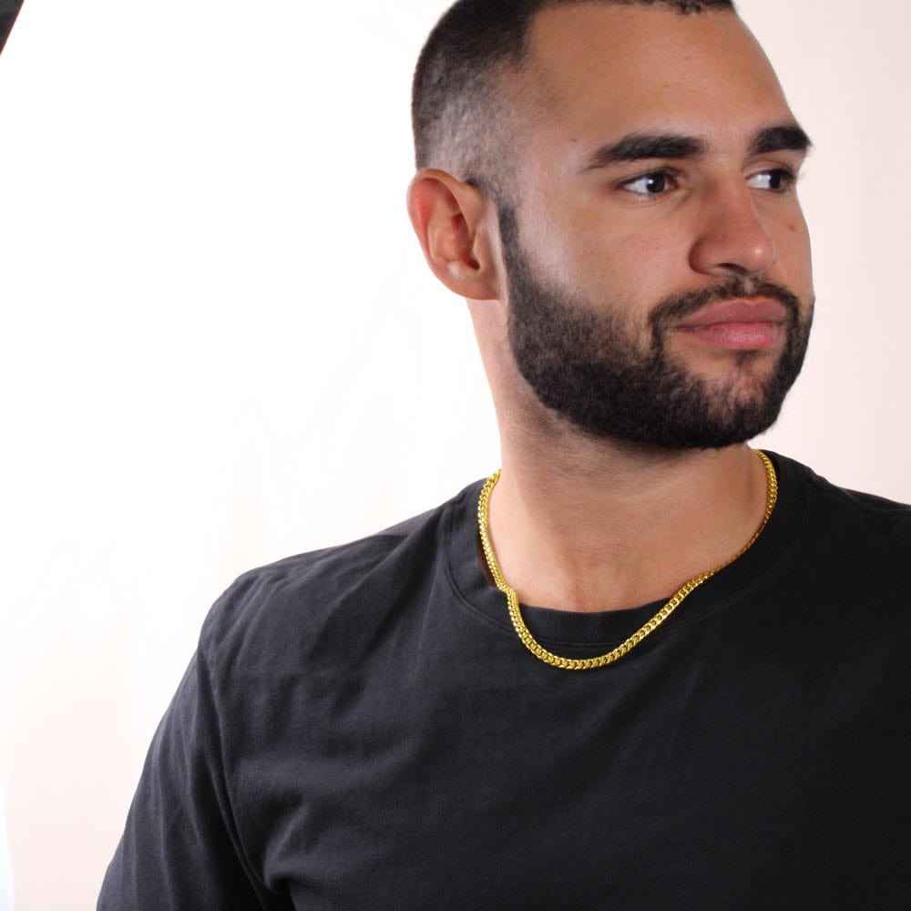 Promise Necklace for Him - Boyfriend Birthday & Valentine’s Day Gift, Cuban Link Promise Chain - CustomLove