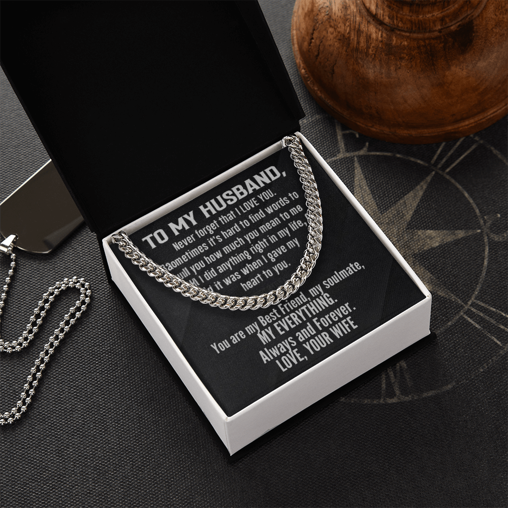 Cuban Link Chain To My Husband