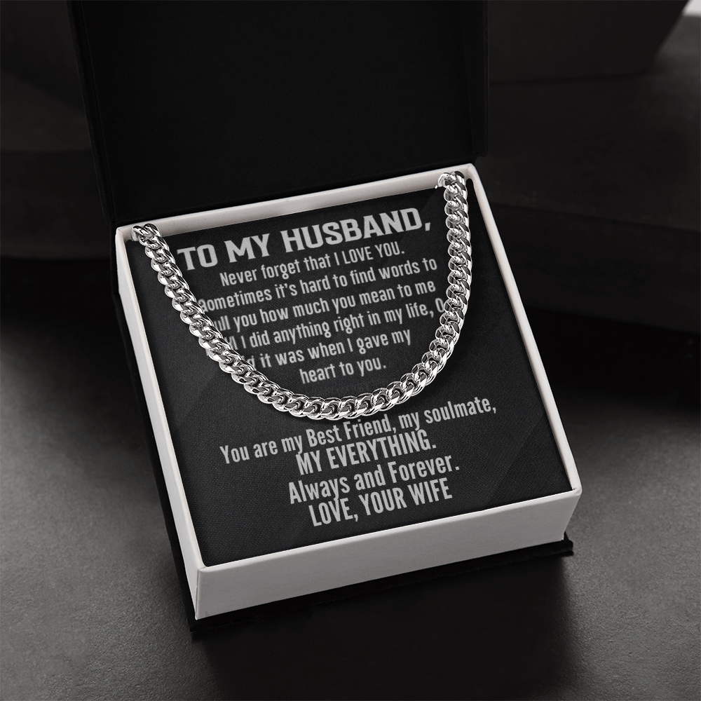 Cuban Link Chain To My Husband