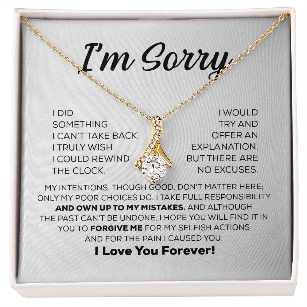 Apology Gift For Her - I Take Full Responsibility - Alluring Beauty Necklace-CustomLove