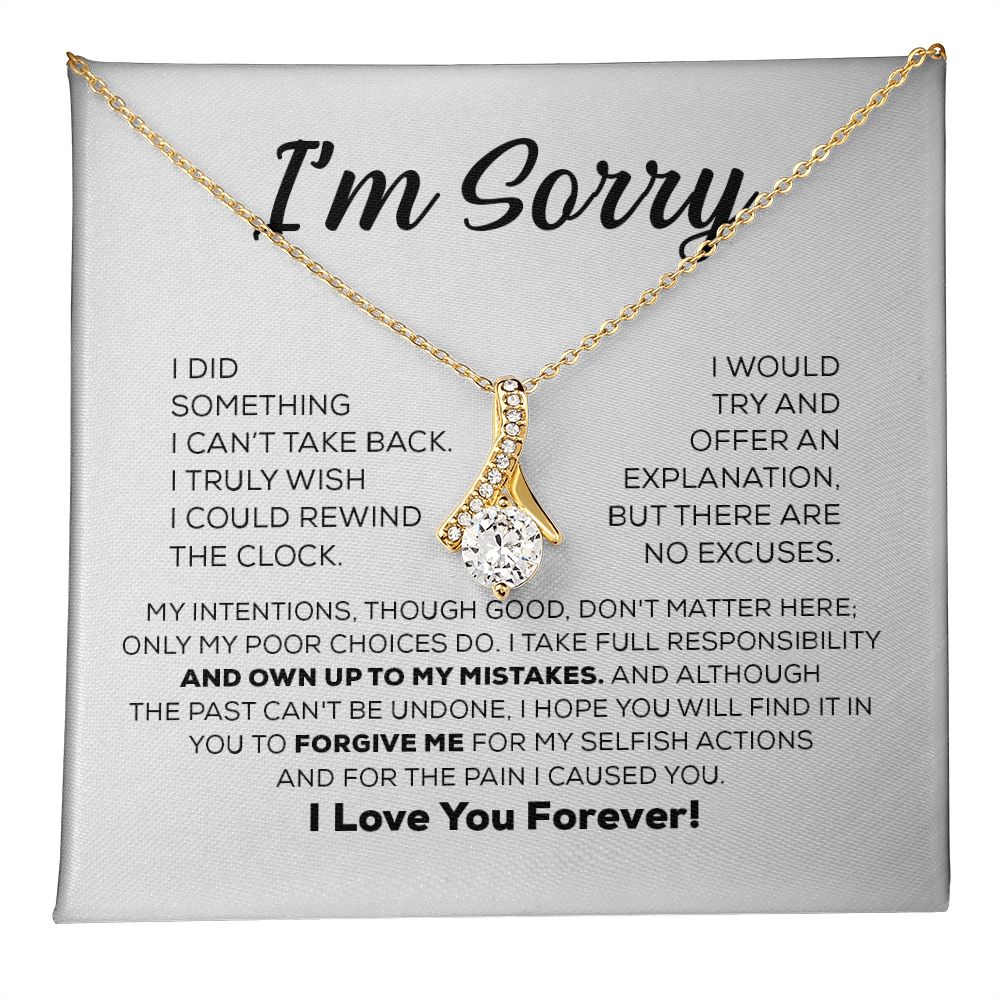 Apology Gift For Her - I Take Full Responsibility - Alluring Beauty Necklace-CustomLove