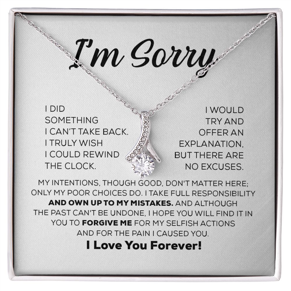 Apology Gift For Her - I Take Full Responsibility - Alluring Beauty Necklace-CustomLove