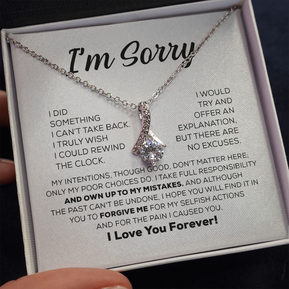 Apology Gift For Her - I Take Full Responsibility - Alluring Beauty Necklace-CustomLove