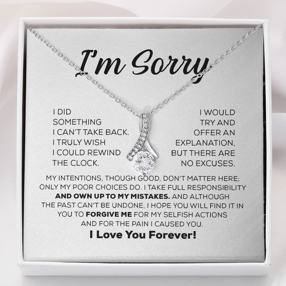 Apology Gift For Her - I Take Full Responsibility - Alluring Beauty Necklace-CustomLove