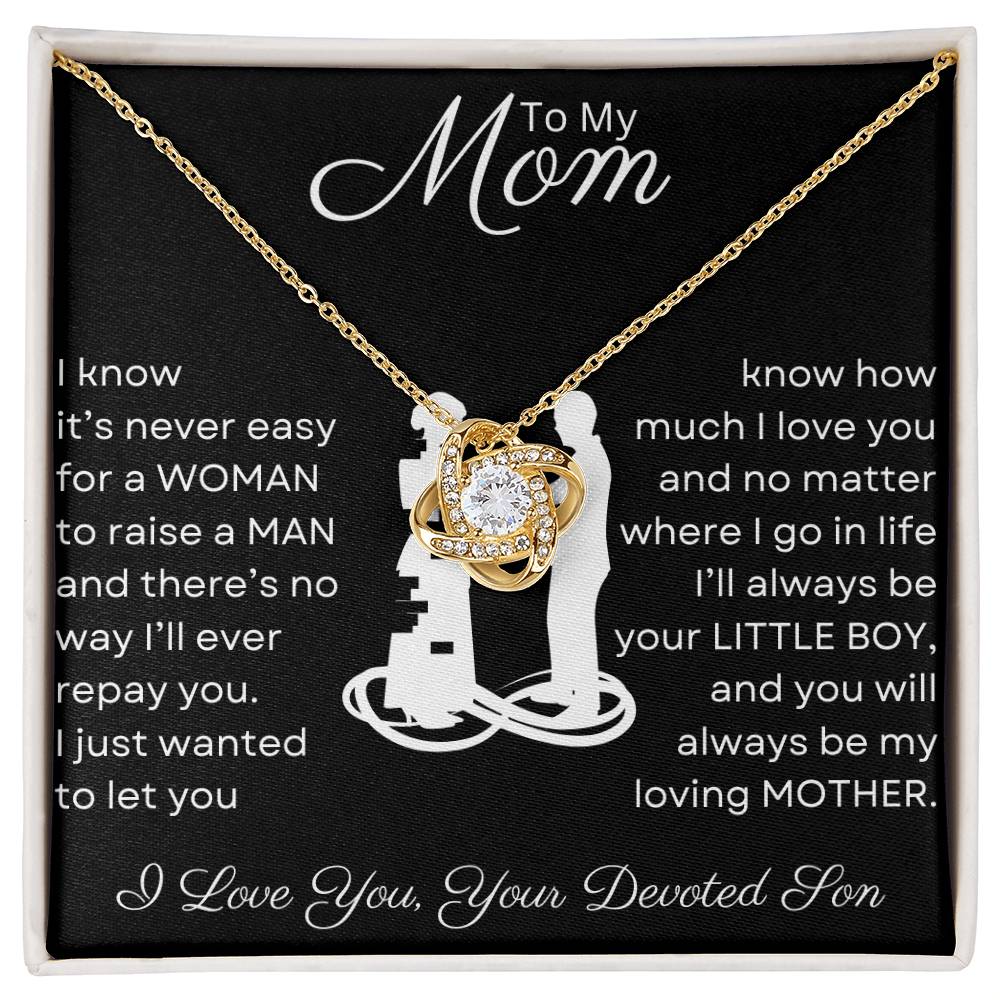 Mom, You Raised a Man | Love Knot Necklace-CustomLove