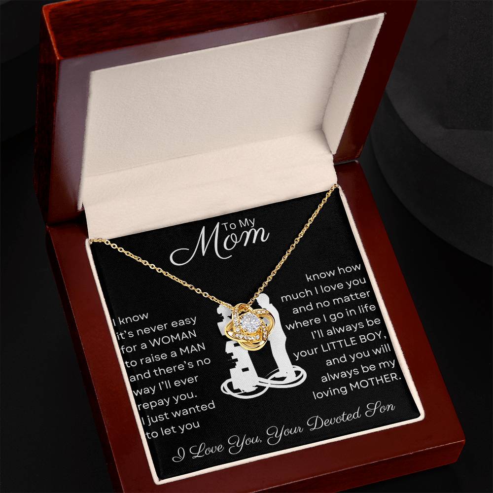 Mom, You Raised a Man | Love Knot Necklace-CustomLove
