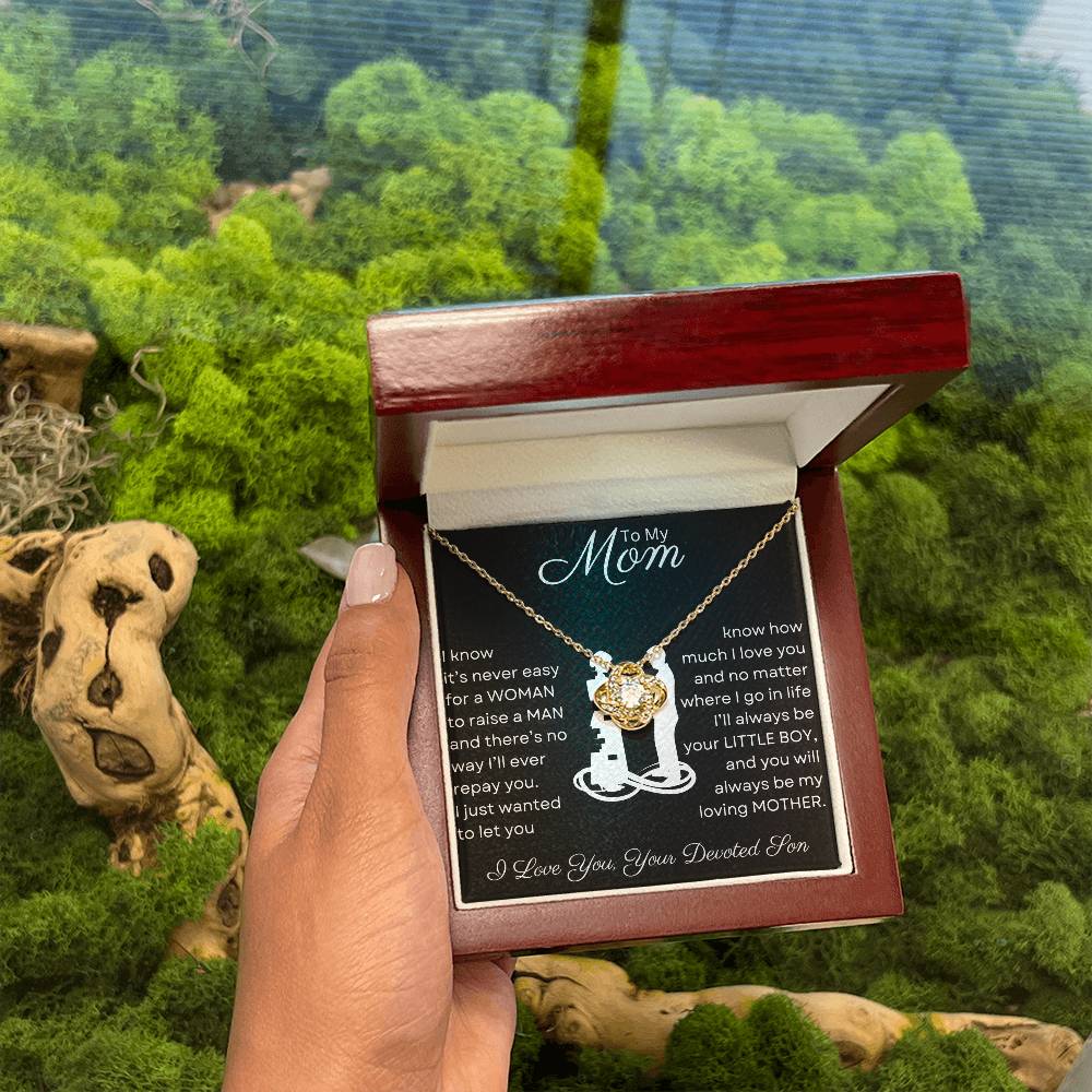 Mom, You Raised a Man | Love Knot Necklace-CustomLove