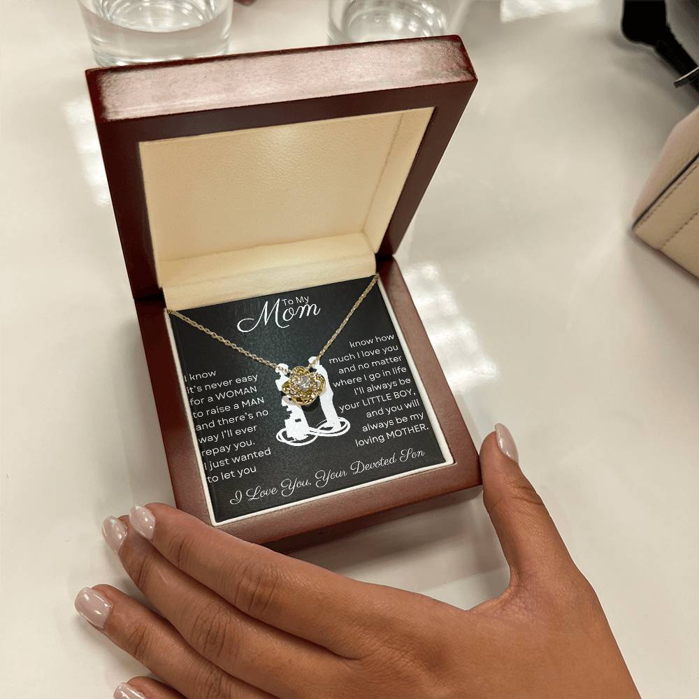 Mom, You Raised a Man | Love Knot Necklace-CustomLove