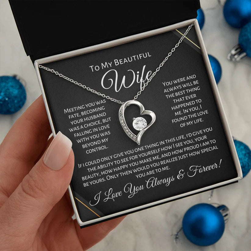 Forever Love Necklace - My Beautiful Wife - CustomLove
