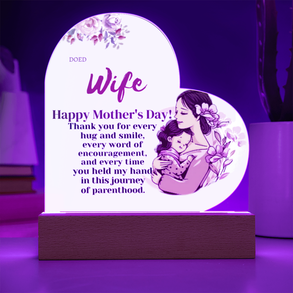 Acrylic Heart & Sweetest Devotion Flower Bouquet