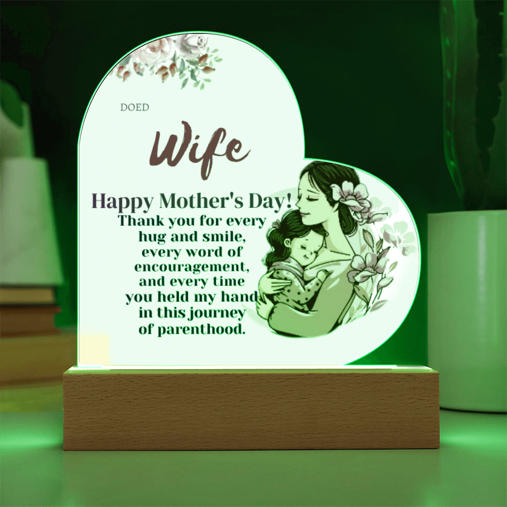 Acrylic Heart & Sweetest Devotion Flower Bouquet