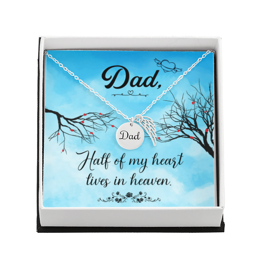 Dad Angel Wing Necklace