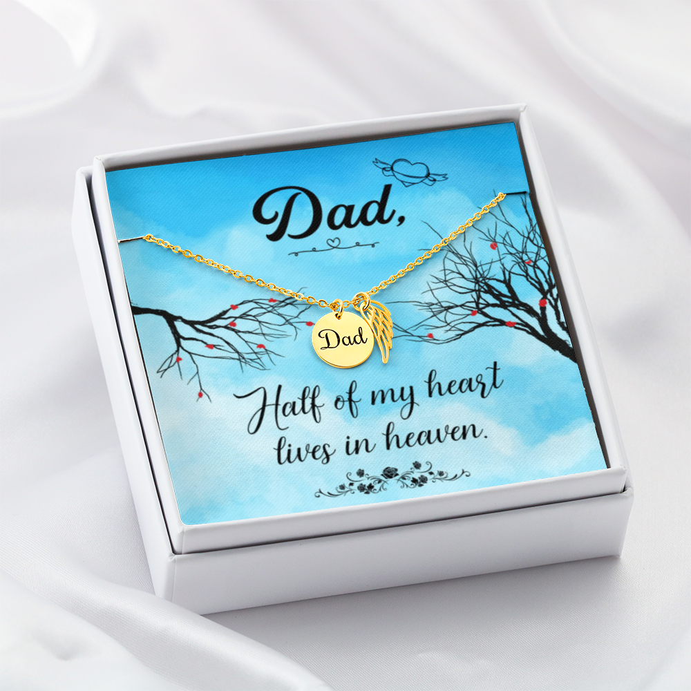 Dad Angel Wing Necklace