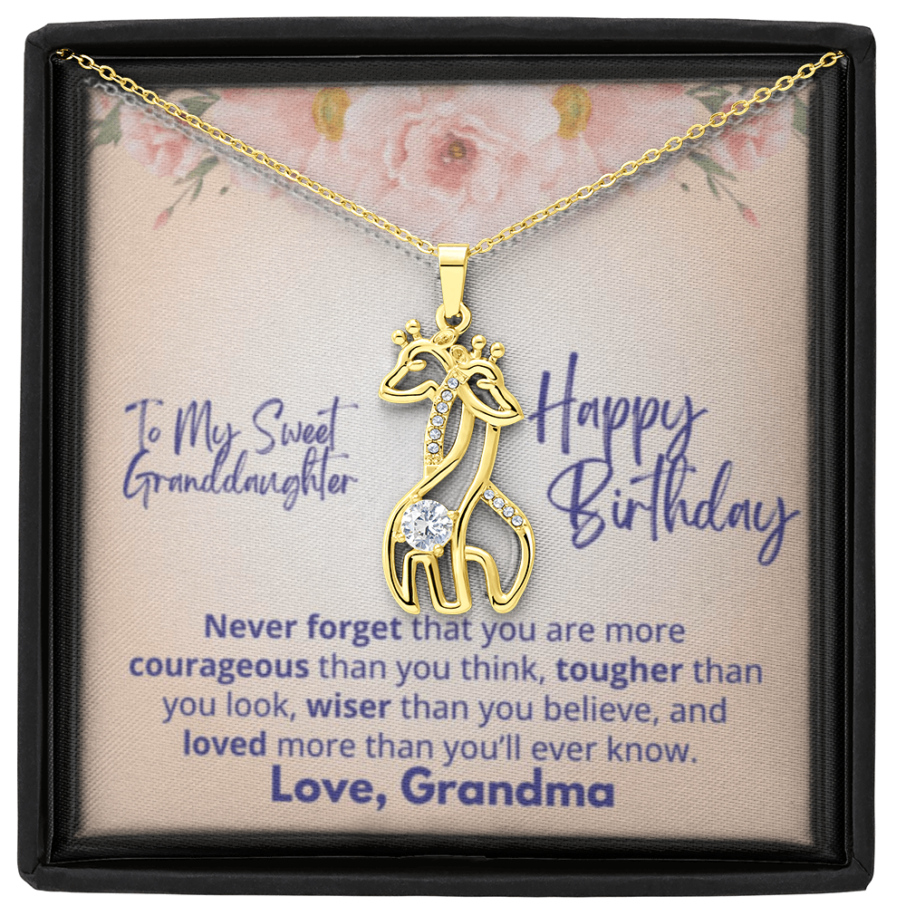 Gifraffe Necklace To Granddaughter