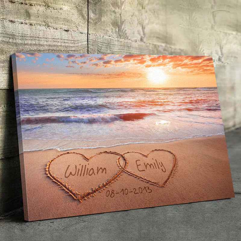 Personalized Canvas "Vintage Street Sign for Couples" - You Are My Everything - CustomLove