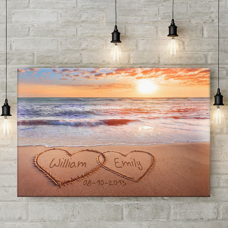 Personalized Canvas "Vintage Street Sign for Couples" - You Are My Everything-CustomLove
