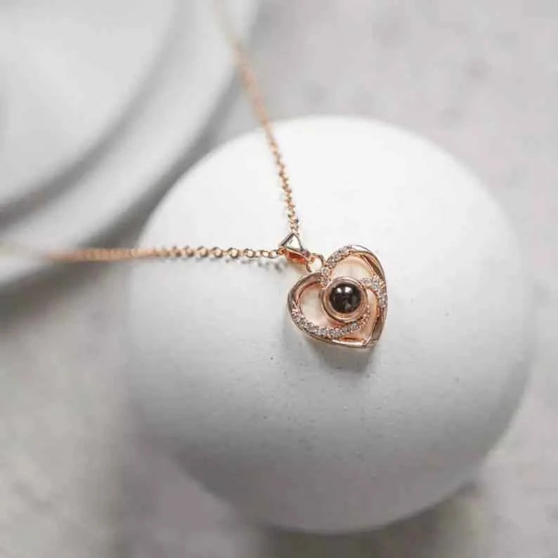 Personalized Photo Projection Necklace - CustomLove