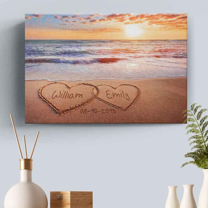 Personalized Canvas "Vintage Street Sign for Couples" - You Are My Everything - CustomLove