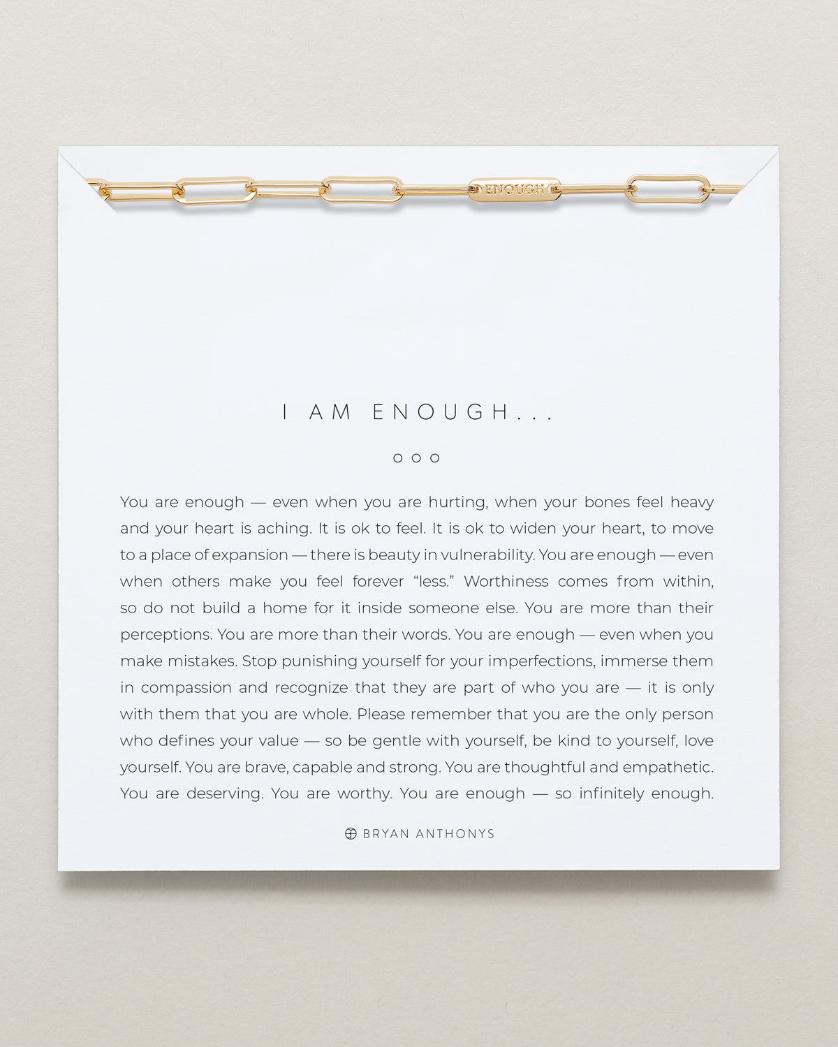 I Am Enough Necklace-CustomLove