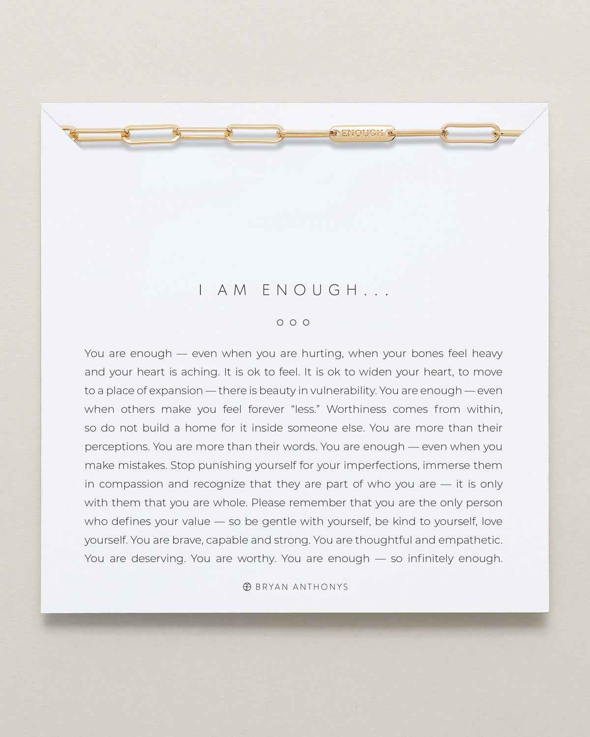 I Am Enough Necklace - CustomLove