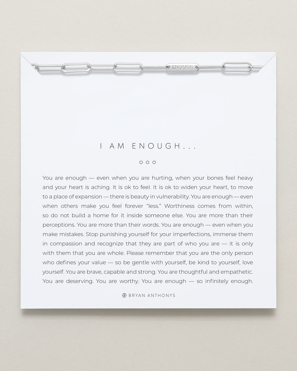I Am Enough Necklace-CustomLove
