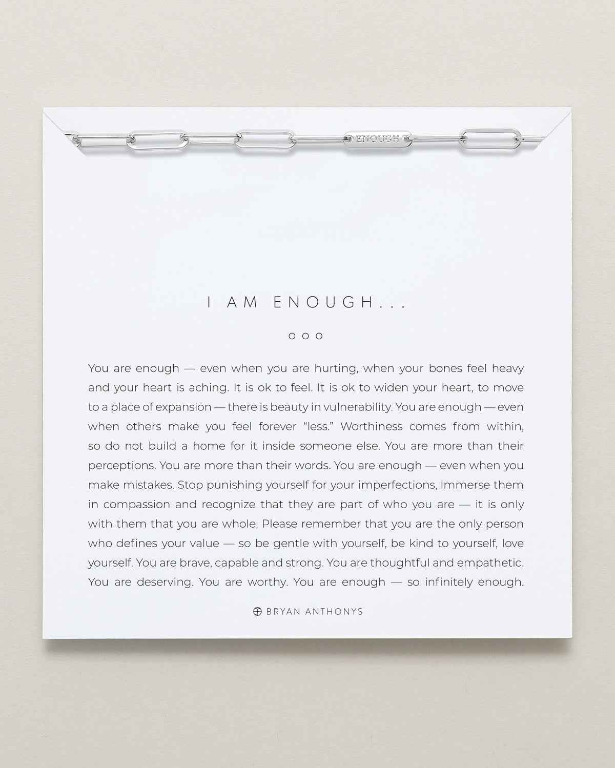 I Am Enough Necklace - CustomLove