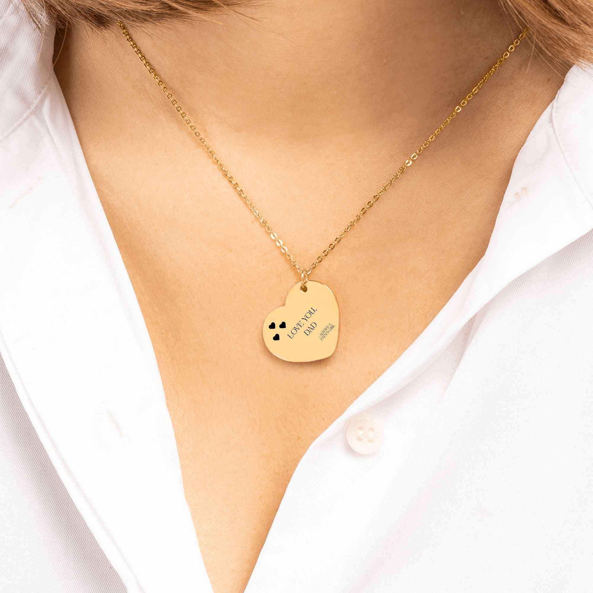 Daddy's Girl Heart Necklace