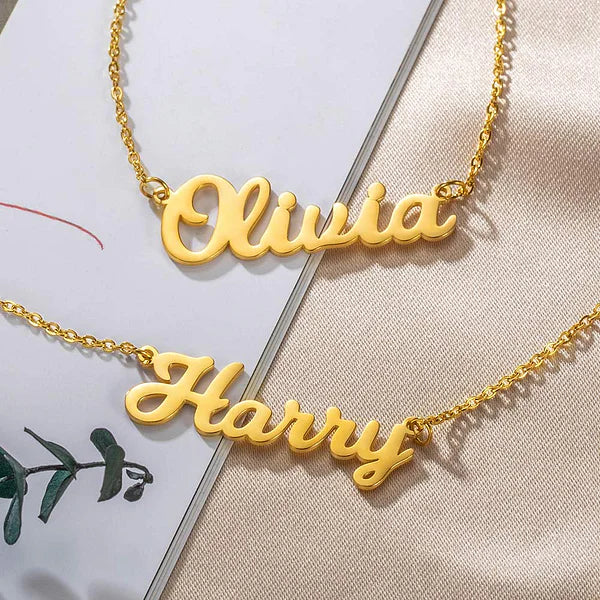 Custom Double Layer Names Necklace-CustomLove