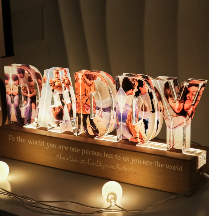 Personalized LED Night Light, Father's Day Gift For Your Men-CustomLove