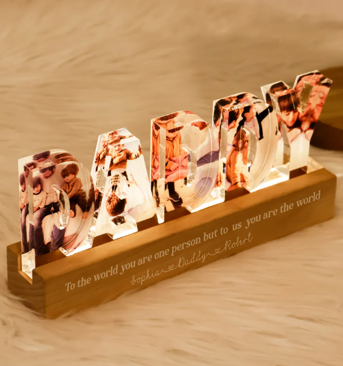 Personalized LED Night Light, Father's Day Gift For Your Men-CustomLove