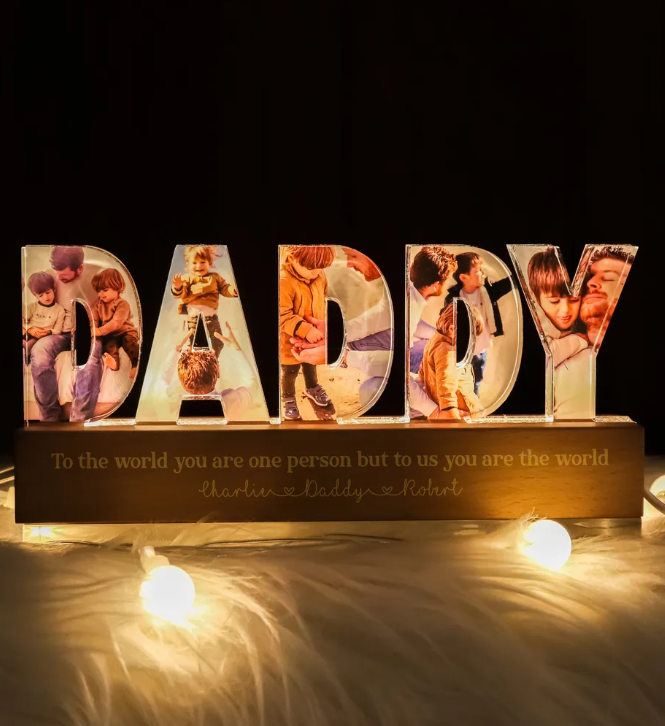 Personalized LED Night Light, Father's Day Gift For Your Men-CustomLove