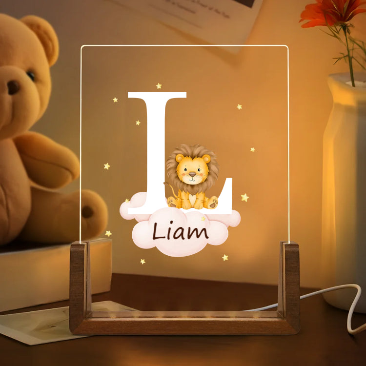 Personalized Cute Animals Kids Gift with Night Light-CustomLove