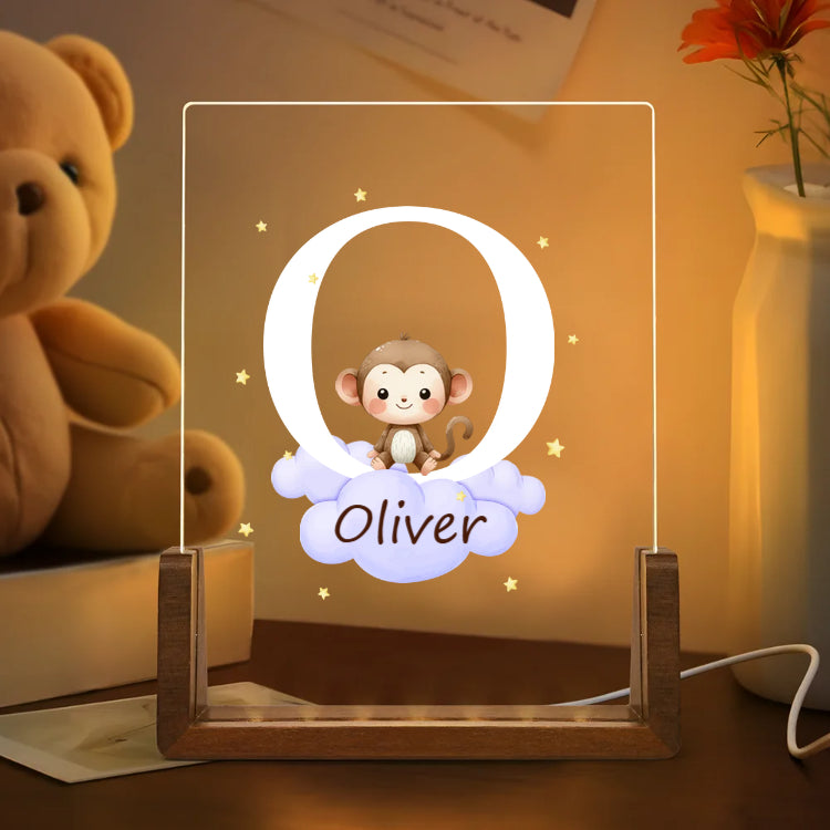 Personalized Cute Animals Kids Gift with Night Light-CustomLove