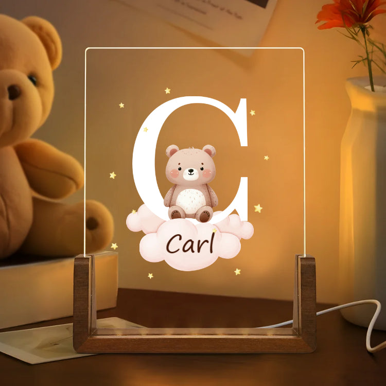 Personalized Cute Animals Kids Gift with Night Light-CustomLove