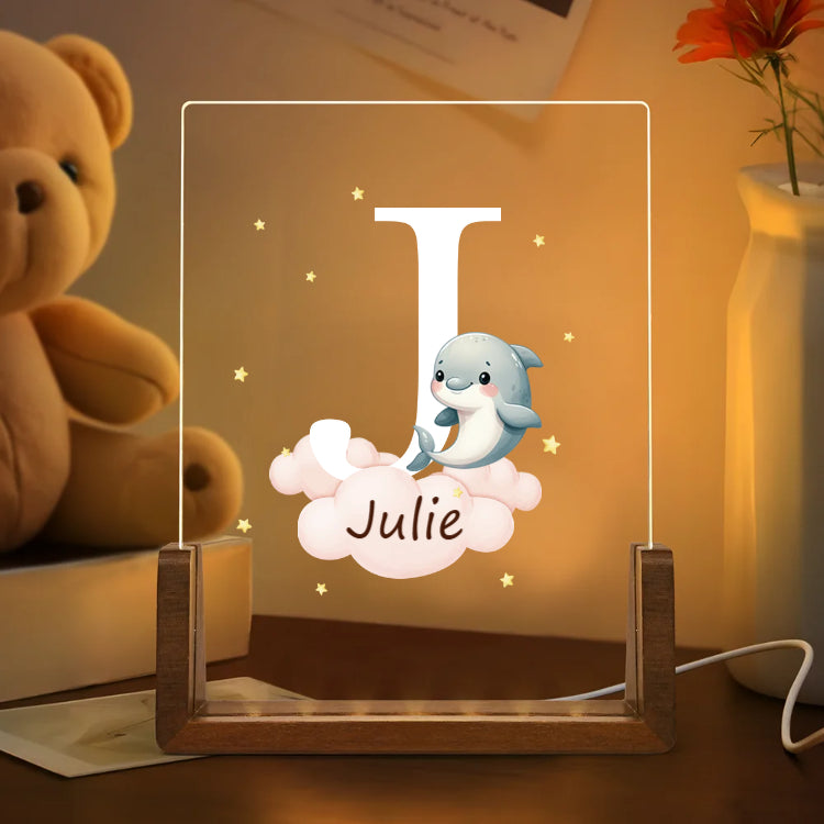 Personalized Cute Animals Kids Gift with Night Light-CustomLove