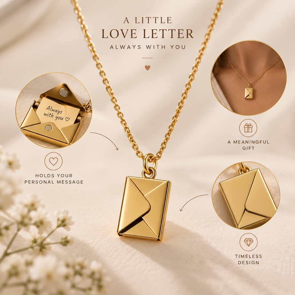 Personalized Secret Love Letter Necklace