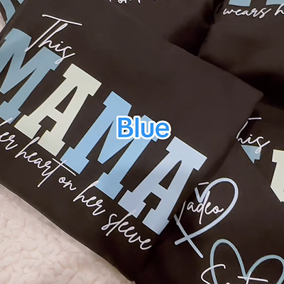 Personalized Heart On Sleeve with Kid Names on Sleeves-CustomLove