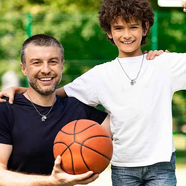 Ballvance - Custom crystal basketball necklace-CustomLove