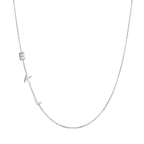 Customized Sideways Initial Necklace-CustomLove