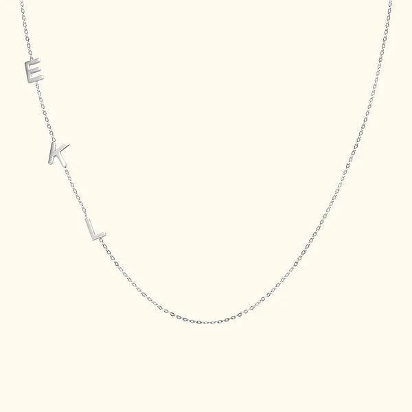 Customized Sideways Initial Necklace-CustomLove