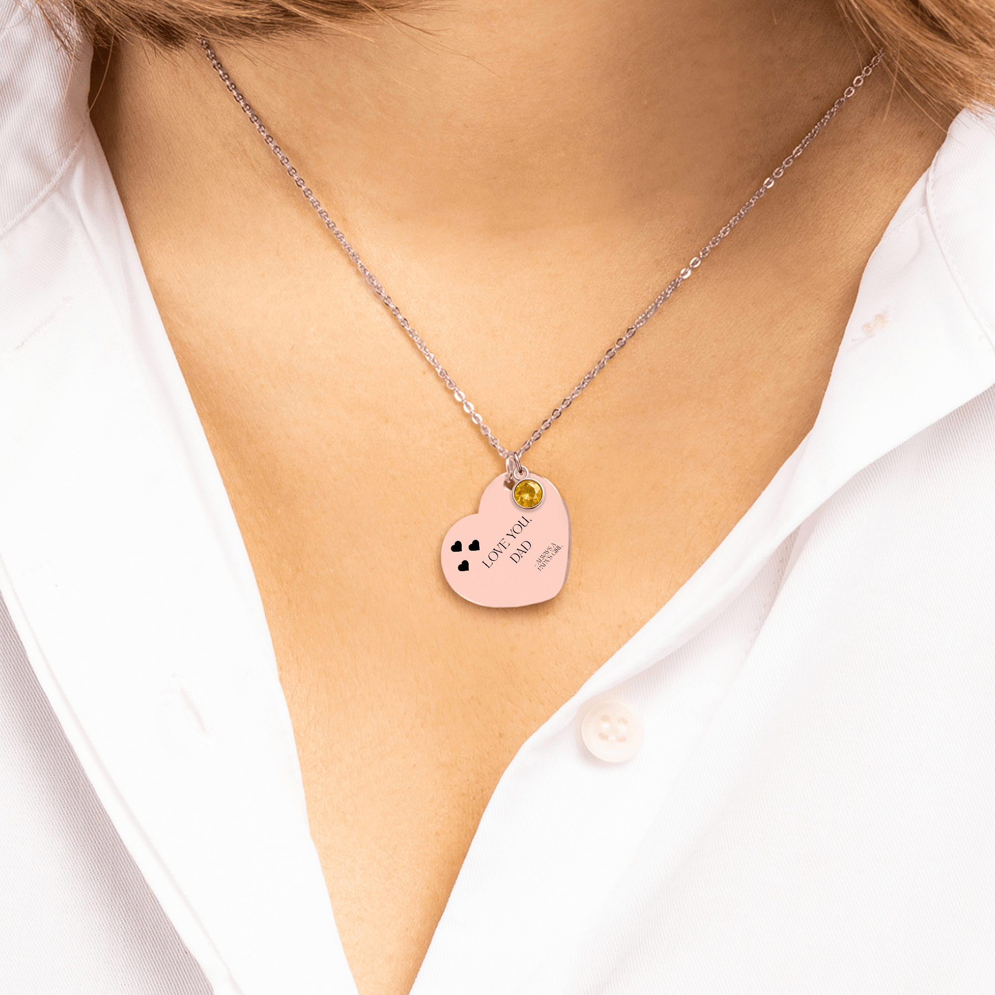 Papa's Girl Gift Necklace to Dad