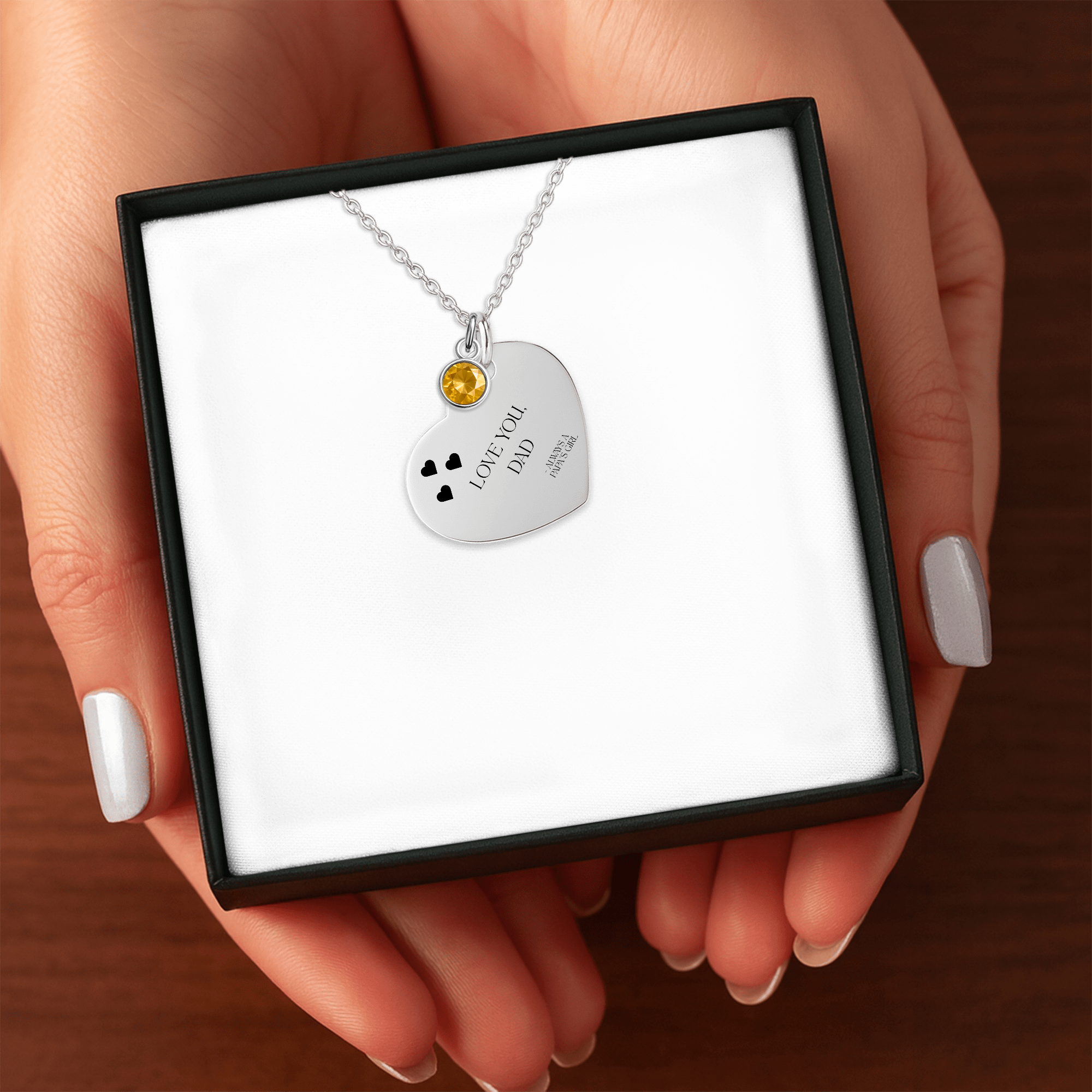 Papa's Girl Gift Necklace to Dad