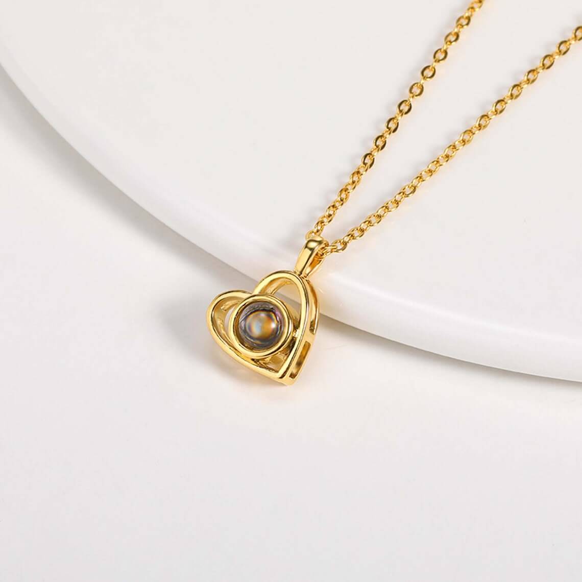 Personalized Photo Projection Necklace-CustomLove