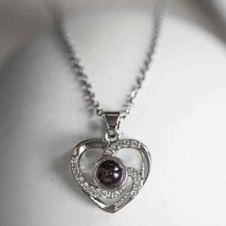Personalized Photo Projection Necklace - CustomLove